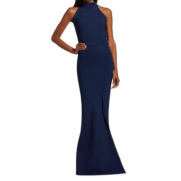 NWT Chiara Boni La Petite Robe Gudrum Halter Ruffle Gown Size 2 $995 - Picture 1 of 10